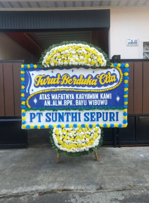 Papan Bunga Duka di Way Kanan